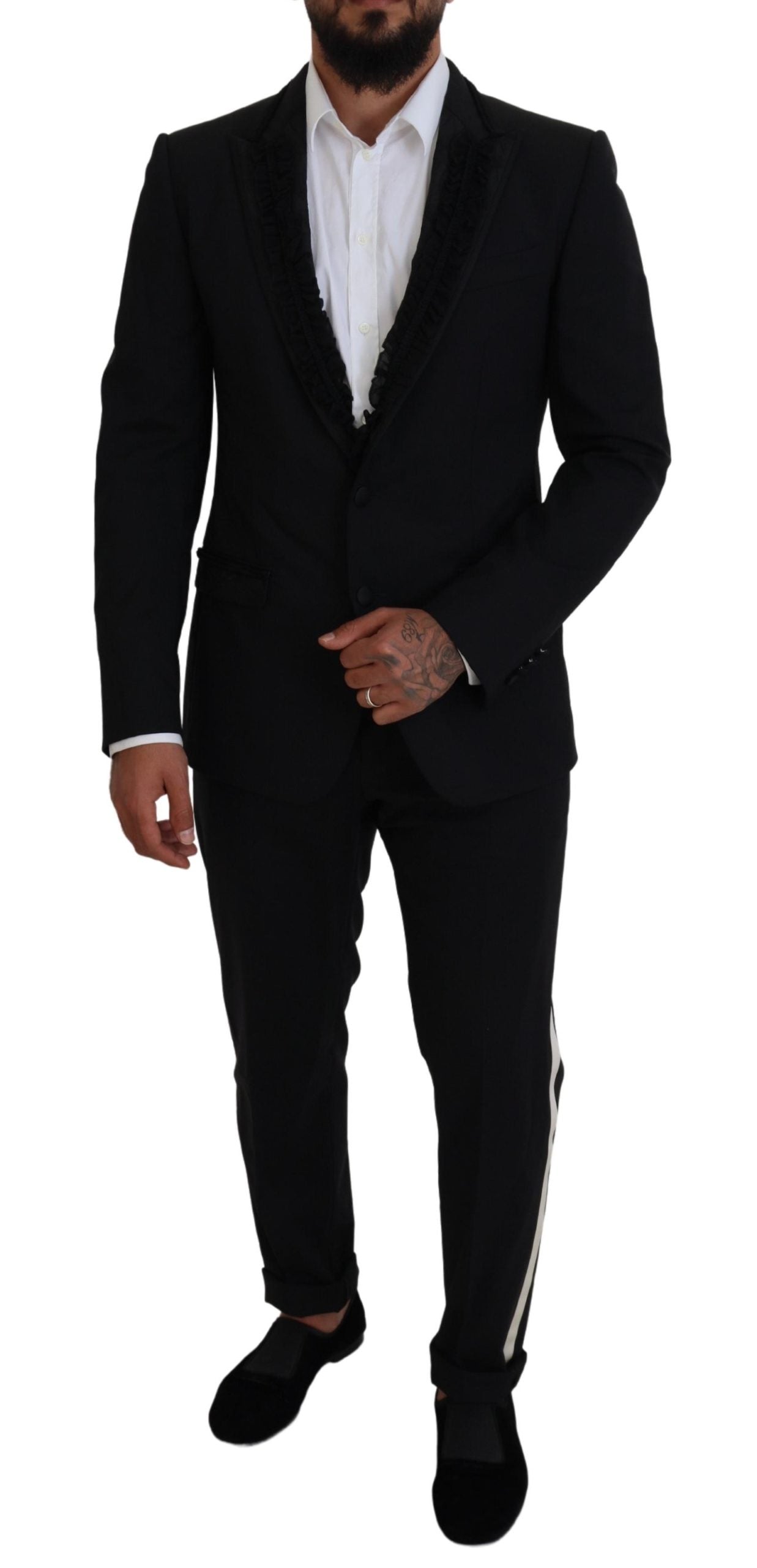 Dolce &amp; Gabbana – Schwarzer MARTINI Slim Fit-Jackenblazer