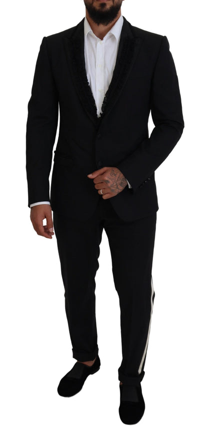 Dolce &amp; Gabbana – Schwarzer MARTINI Slim Fit-Jackenblazer