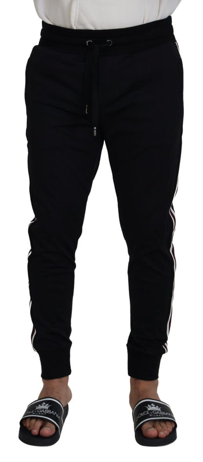 Dolce &amp; Gabbana Schwarze Jogginghose mit DG-Print für Herren