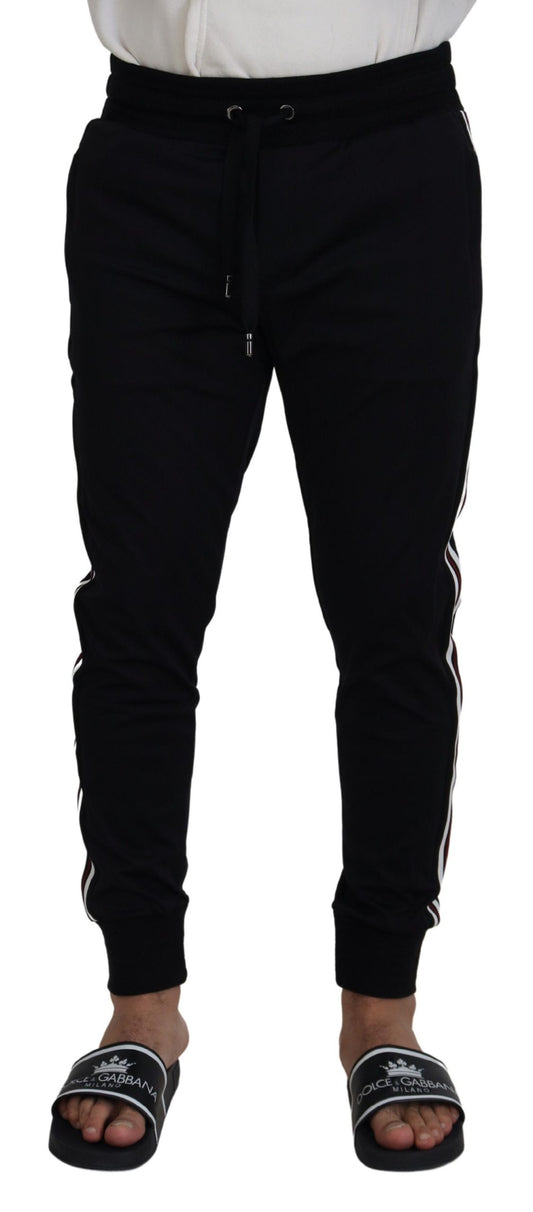 Dolce &amp; Gabbana Schwarze Jogginghose mit DG-Print für Herren