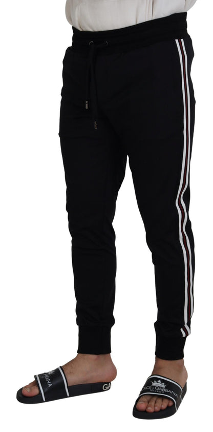 Dolce &amp; Gabbana Schwarze Jogginghose mit DG-Print für Herren
