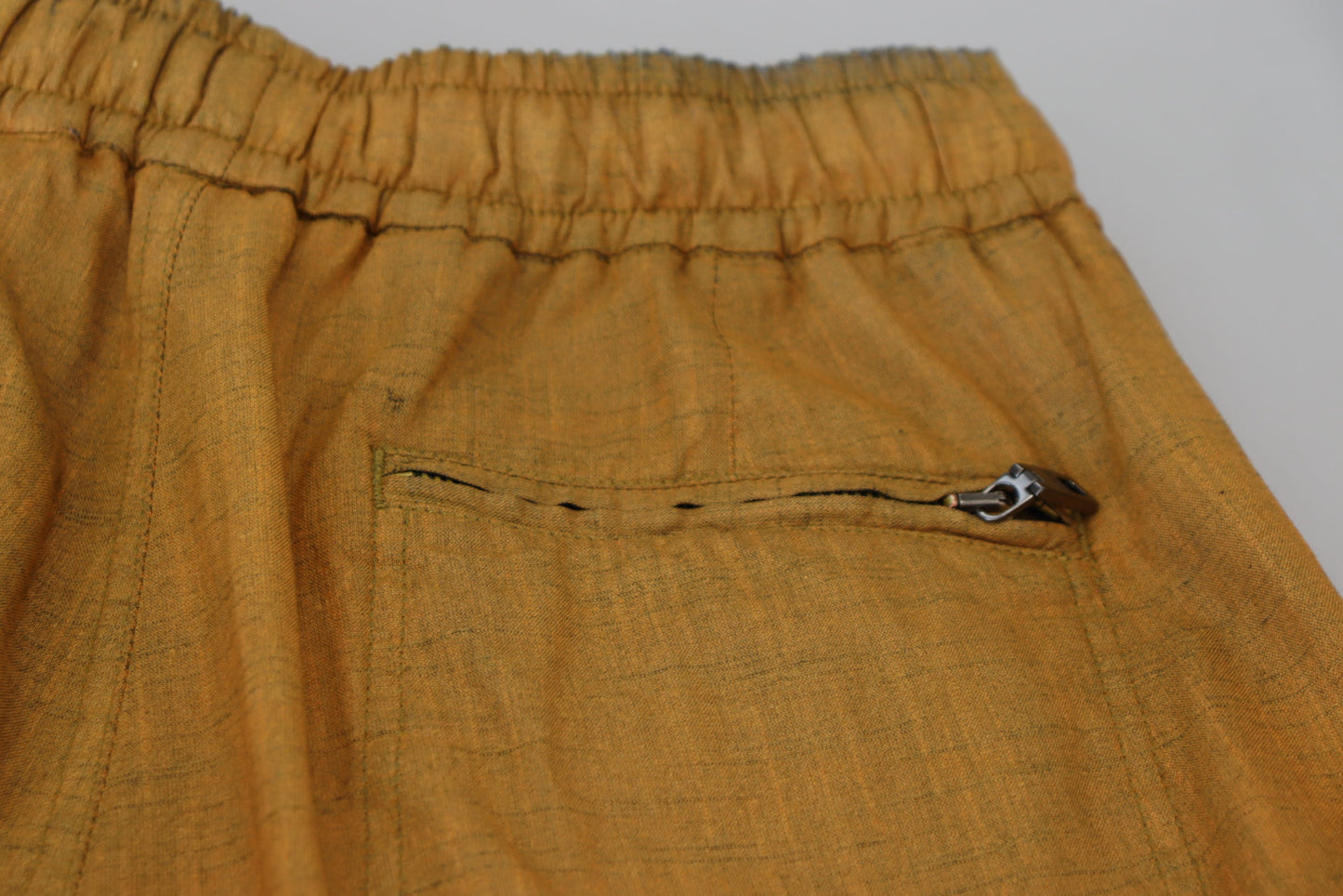 Dolce &amp; Gabbana – Braune Cargohose aus Leinen mit Kordelzug