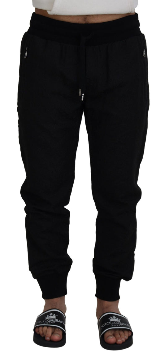Dolce &amp; Gabbana Schwarze Herren-Jogginghose mit lässigem Schnitt