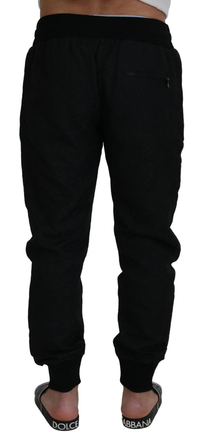 Dolce &amp; Gabbana Schwarze Herren-Jogginghose mit lässigem Schnitt