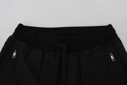 Dolce &amp; Gabbana Schwarze Herren-Jogginghose mit lässigem Schnitt
