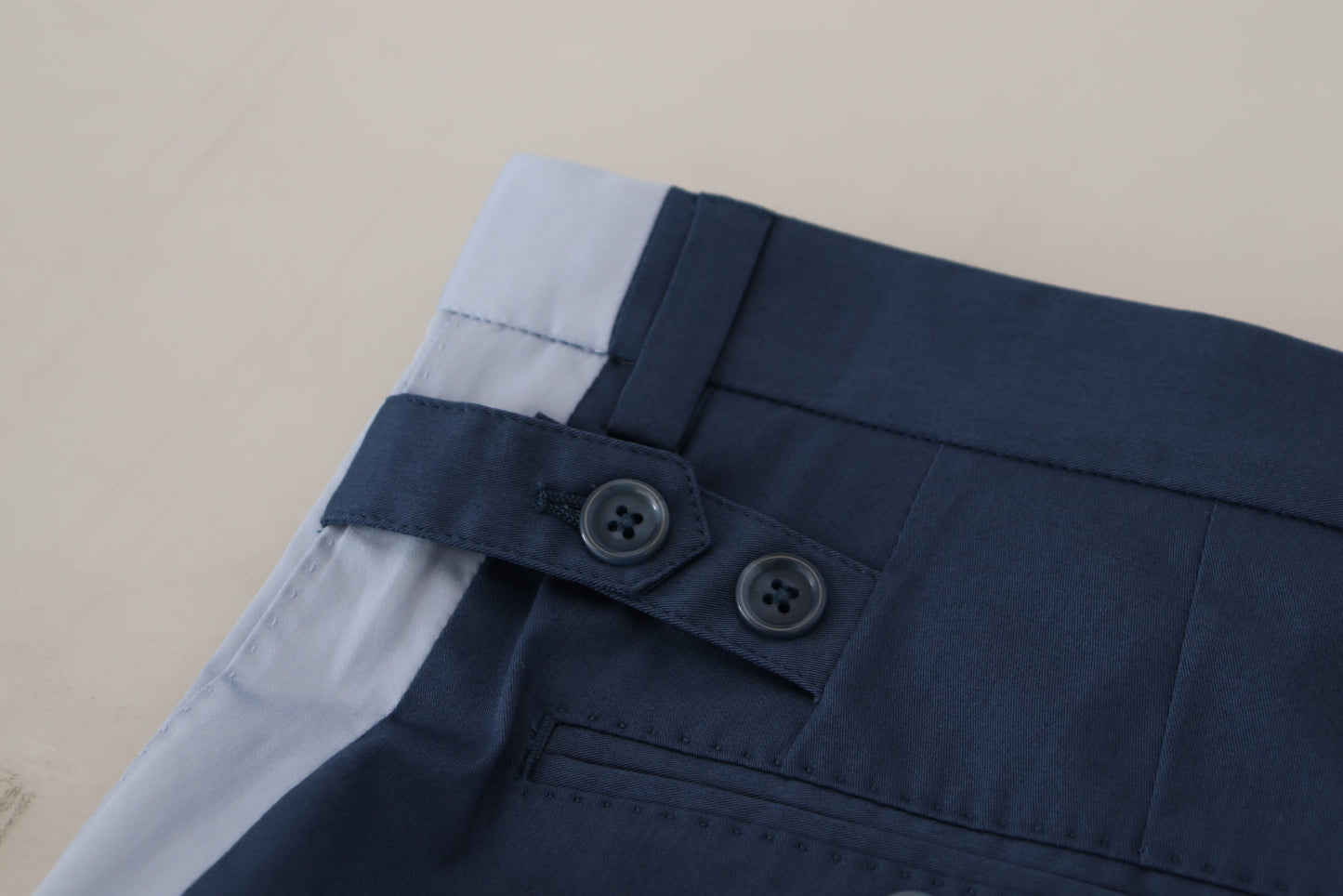 Dolce &amp; Gabbana – Blaue Straight-Fit-Hose aus Baumwolle