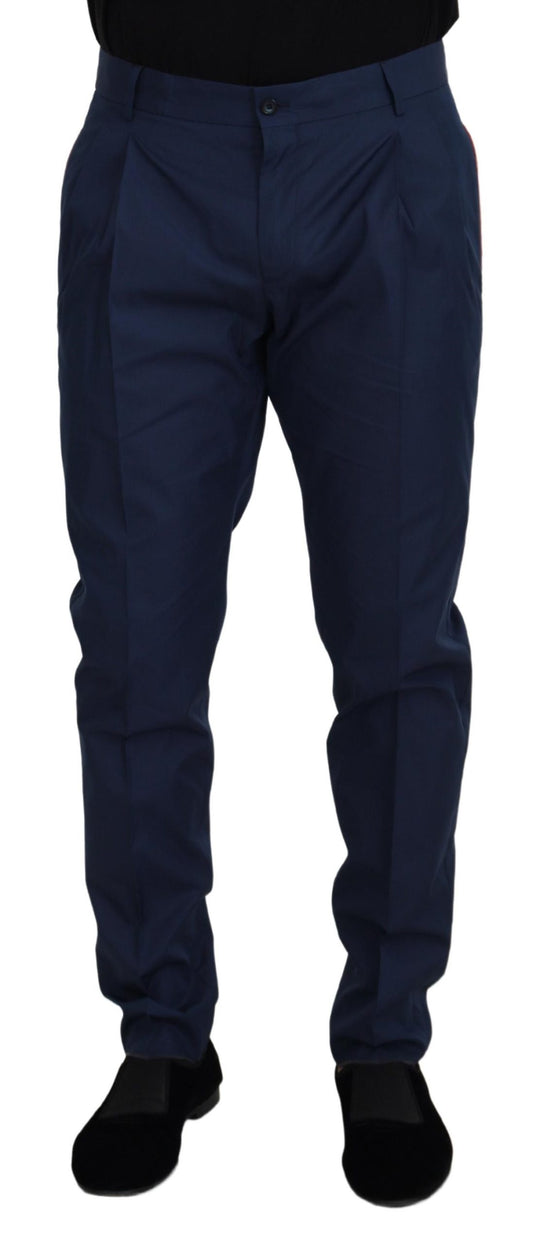 Dolce &amp; Gabbana – Blaue Chinohose aus Baumwolle