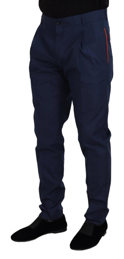 Dolce &amp; Gabbana – Blaue Chinohose aus Baumwolle