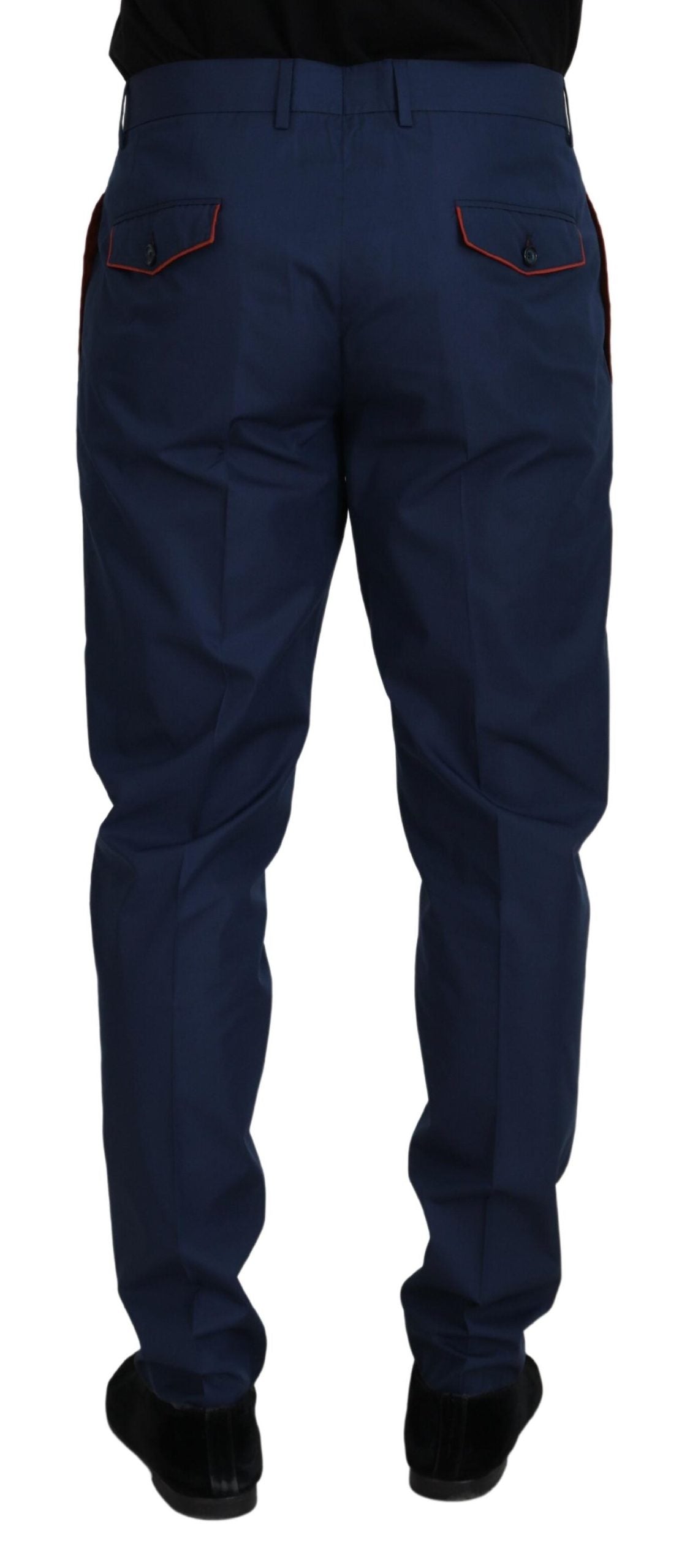Dolce &amp; Gabbana – Blaue Chinohose aus Baumwolle