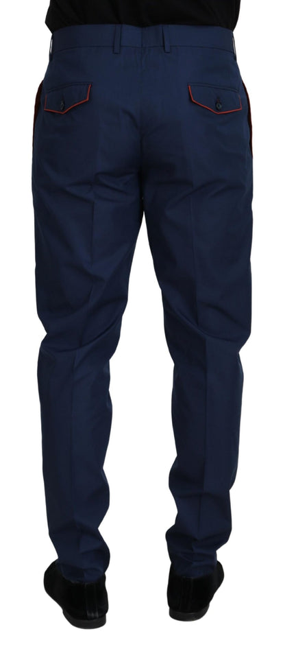 Dolce &amp; Gabbana – Blaue Chinohose aus Baumwolle