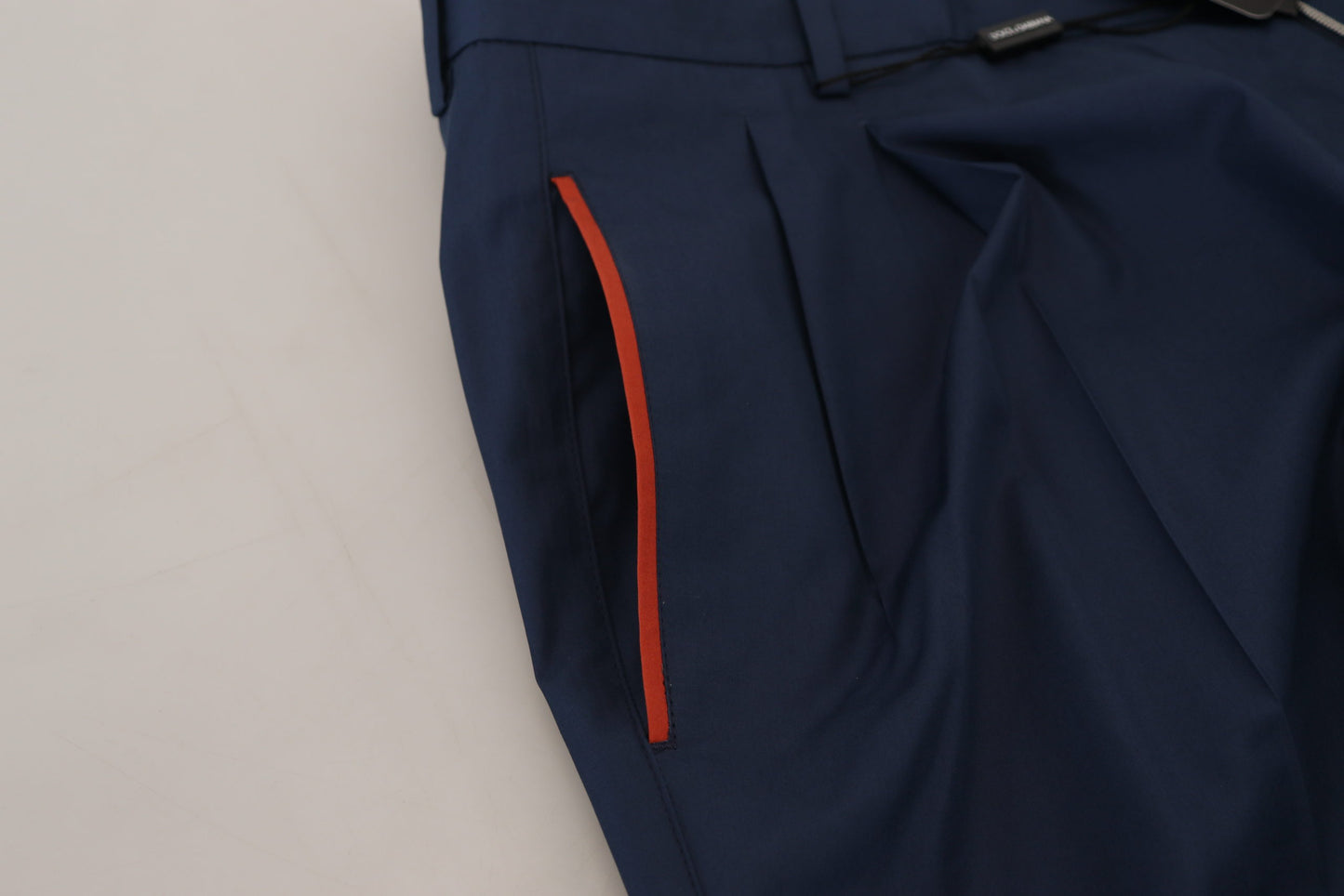 Dolce &amp; Gabbana – Blaue Chinohose aus Baumwolle