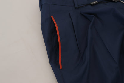 Dolce &amp; Gabbana – Blaue Chinohose aus Baumwolle