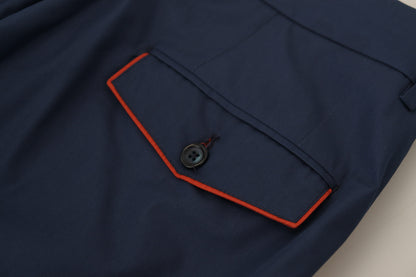 Dolce &amp; Gabbana – Blaue Chinohose aus Baumwolle