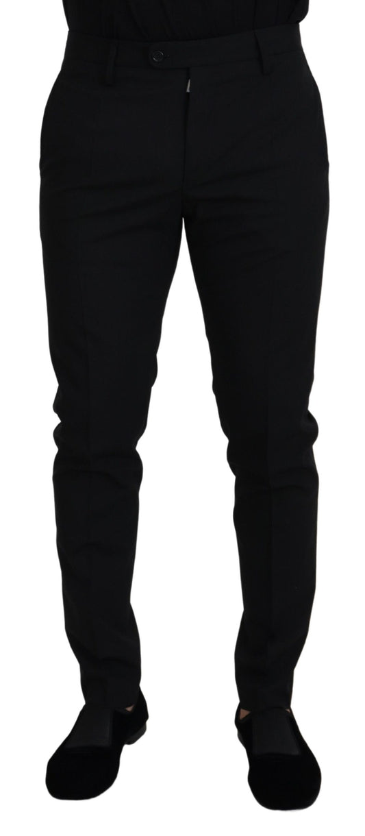 Dolce &amp; Gabbana – Schwarze Chinohose aus Polyester