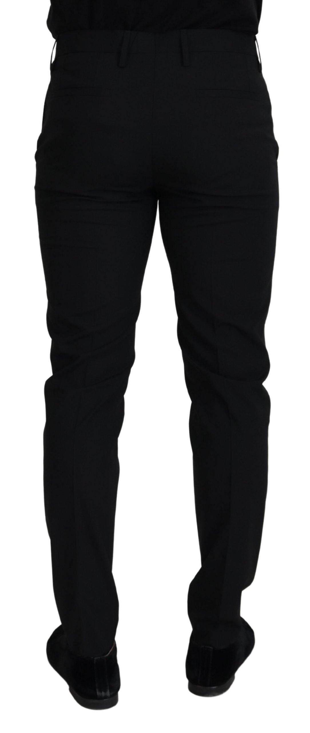 Dolce &amp; Gabbana – Schwarze Chinohose aus Polyester