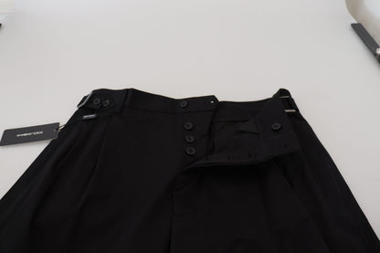 Dolce &amp; Gabbana – Schwarze Chinohose aus Baumwolle