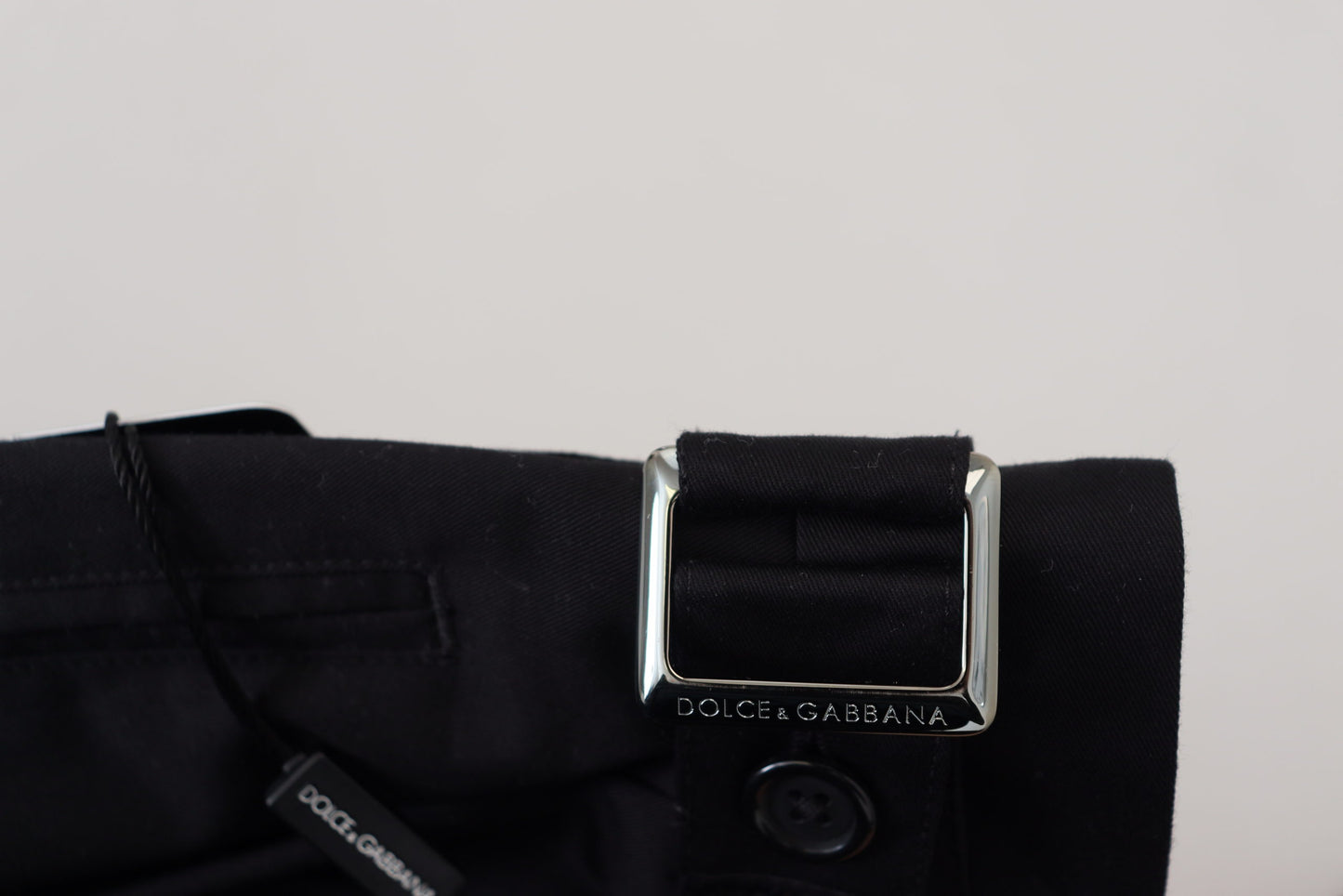 Dolce &amp; Gabbana – Schwarze Chinohose aus Baumwolle