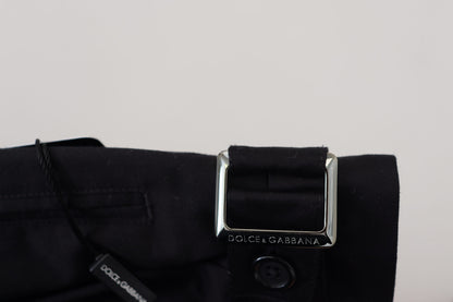 Dolce &amp; Gabbana – Schwarze Chinohose aus Baumwolle
