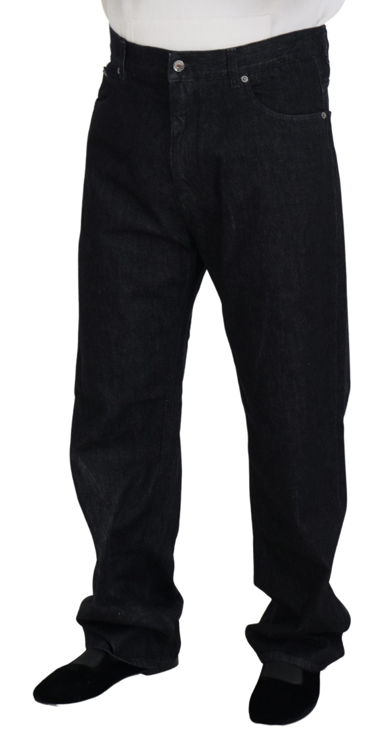 Dolce &amp; Gabbana Herren Jeans aus gewaschener Baumwolle in Schwarz