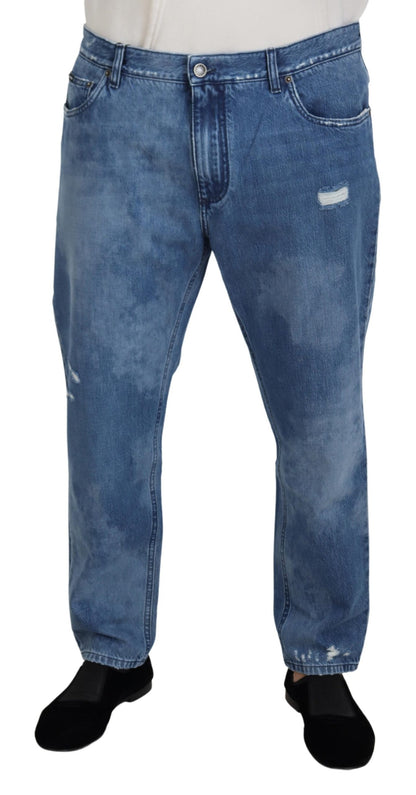 Dolce &amp; Gabbana – Lässige Jeans aus gewaschener Baumwolle in Blau