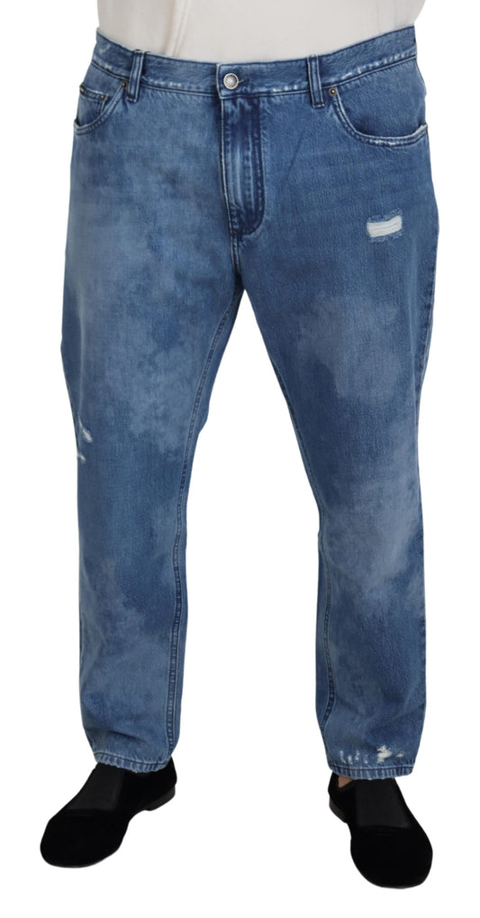 Dolce &amp; Gabbana – Lässige Jeans aus gewaschener Baumwolle in Blau