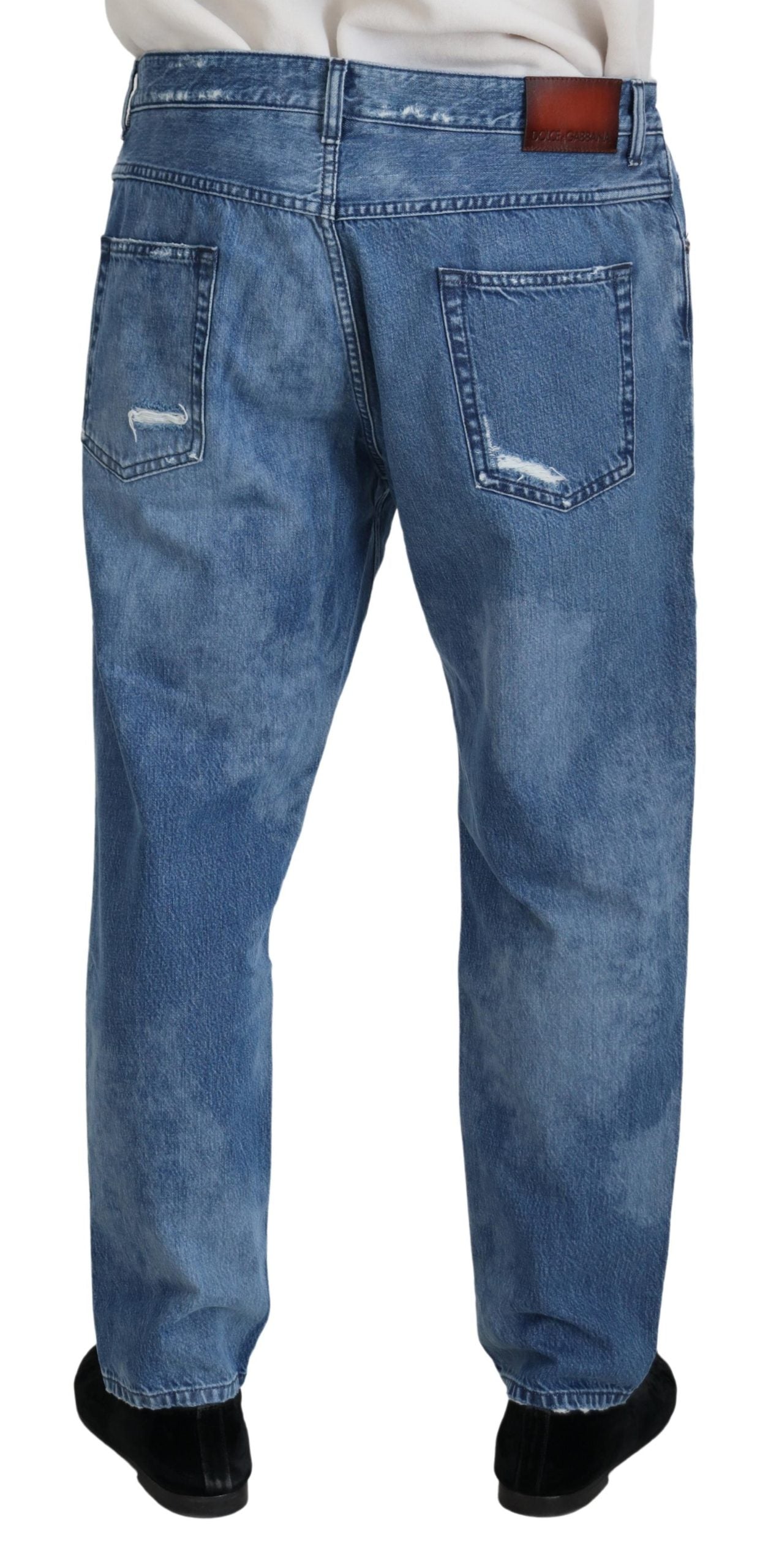 Dolce &amp; Gabbana – Lässige Jeans aus gewaschener Baumwolle in Blau
