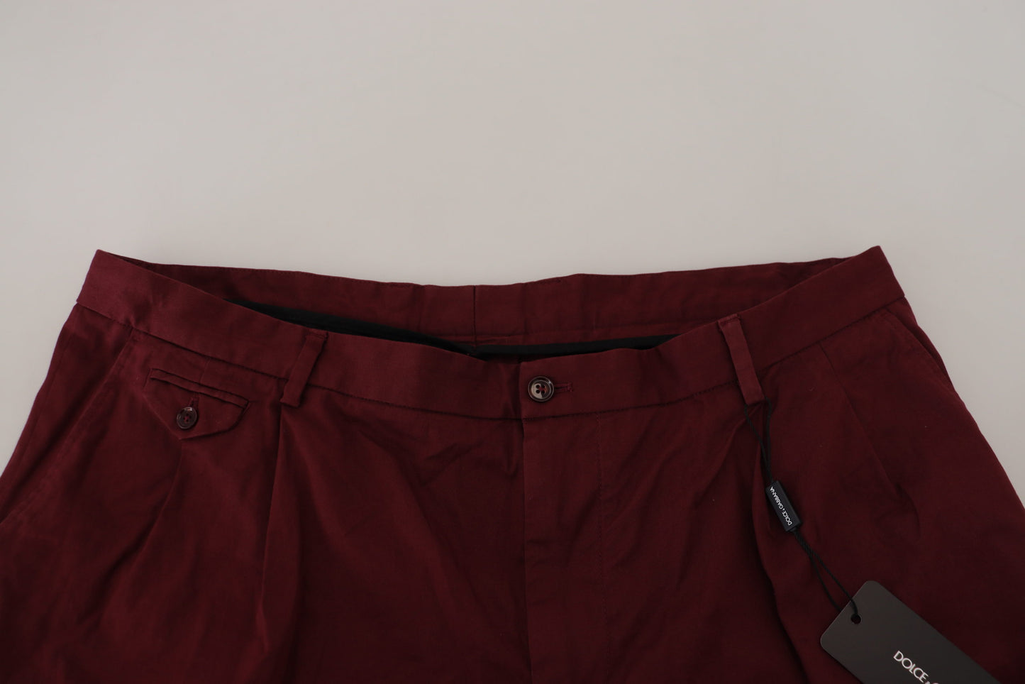 Dolce &amp; Gabbana – Kastanienbraune Bermudashorts aus Baumwolle