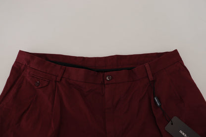 Dolce &amp; Gabbana – Kastanienbraune Bermudashorts aus Baumwolle