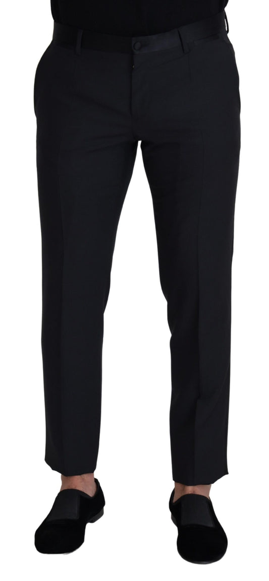 Dolce &amp; Gabbana Schwarze Wollhose für Herren