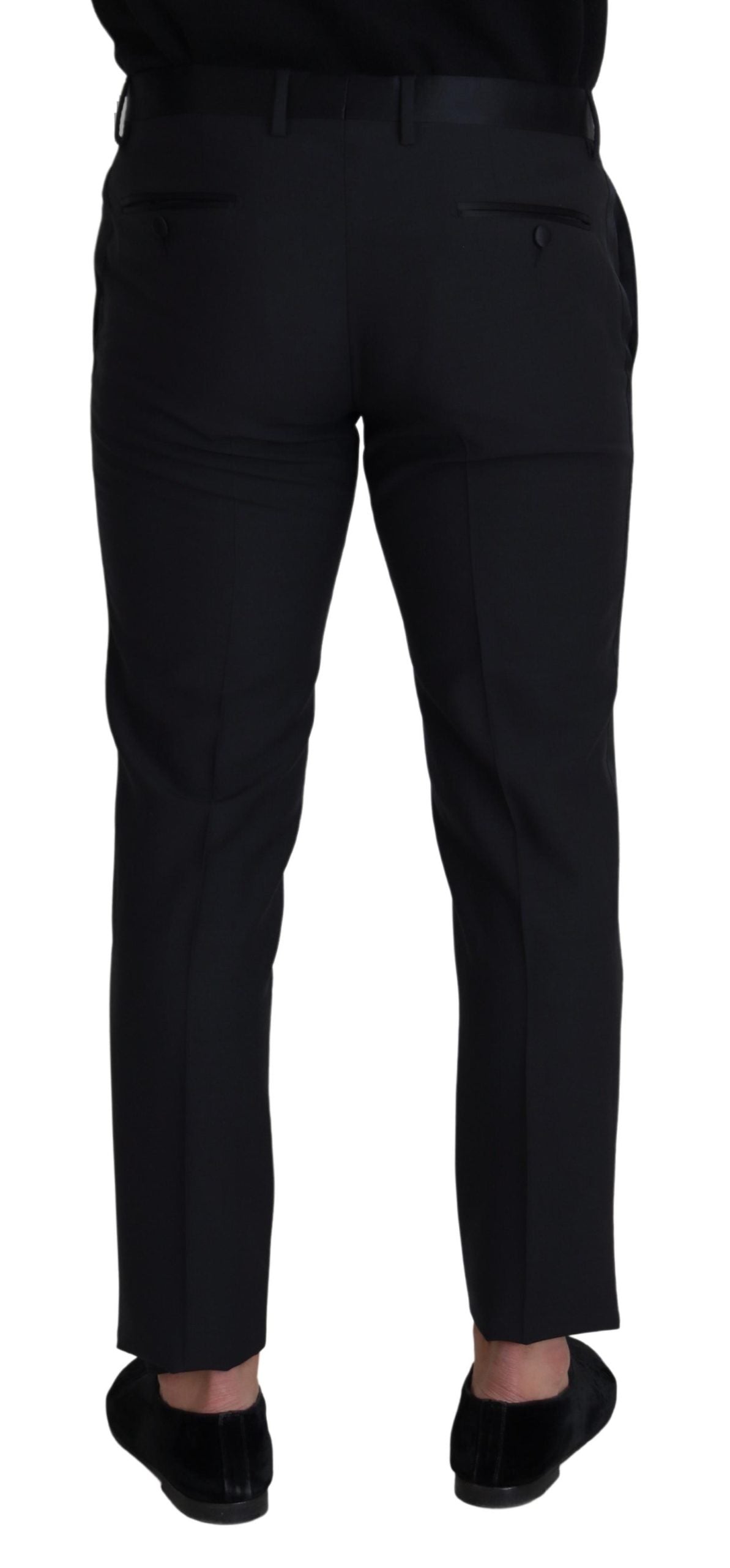 Dolce &amp; Gabbana Schwarze Wollhose für Herren