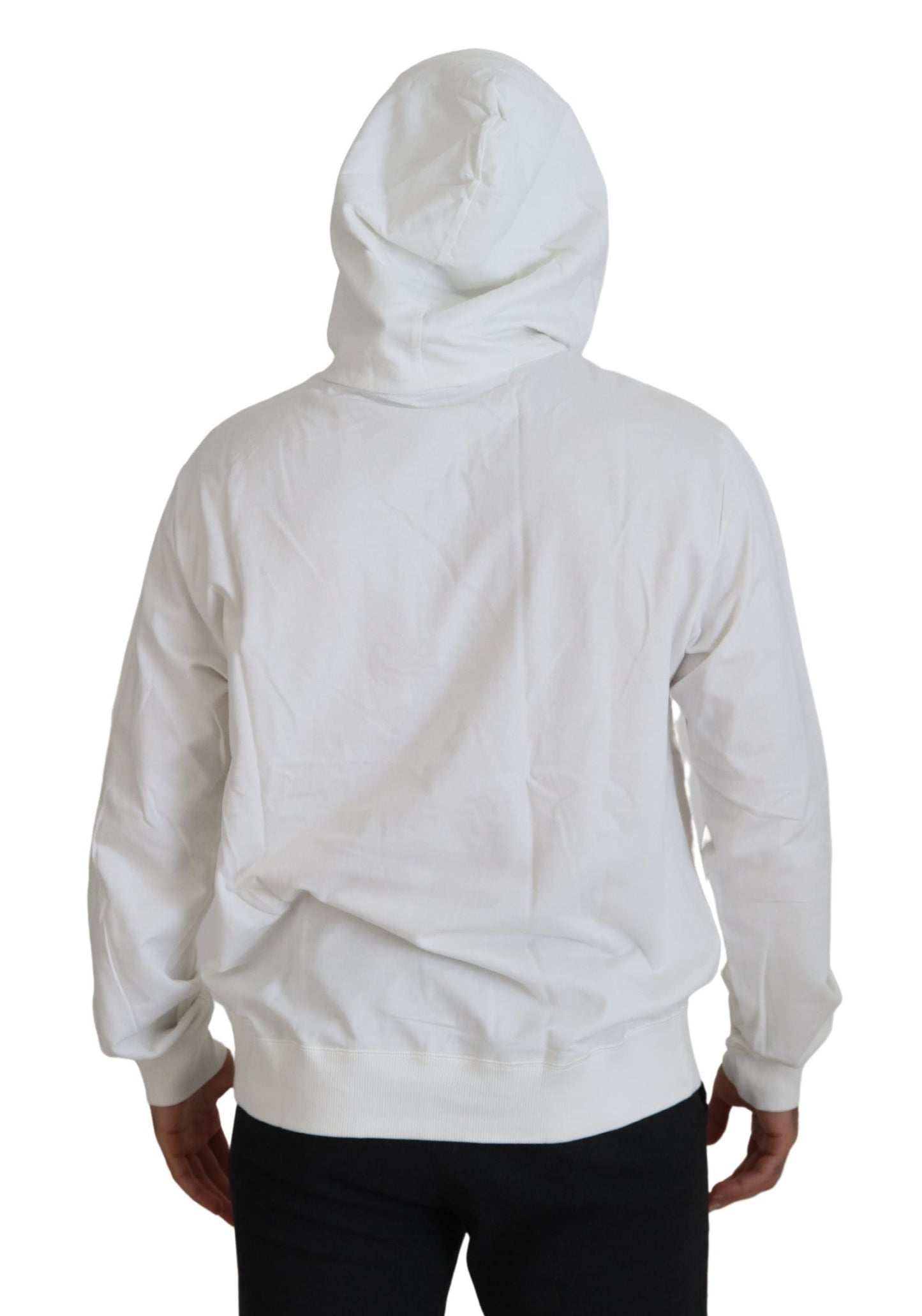 Dolce &amp; Gabbana – Weißes Sweatshirt aus Baumwolle mit Kapuze