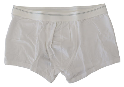 Dolce &amp; Gabbana – Boxershorts aus weißer Baumwollmischung in normaler Größe