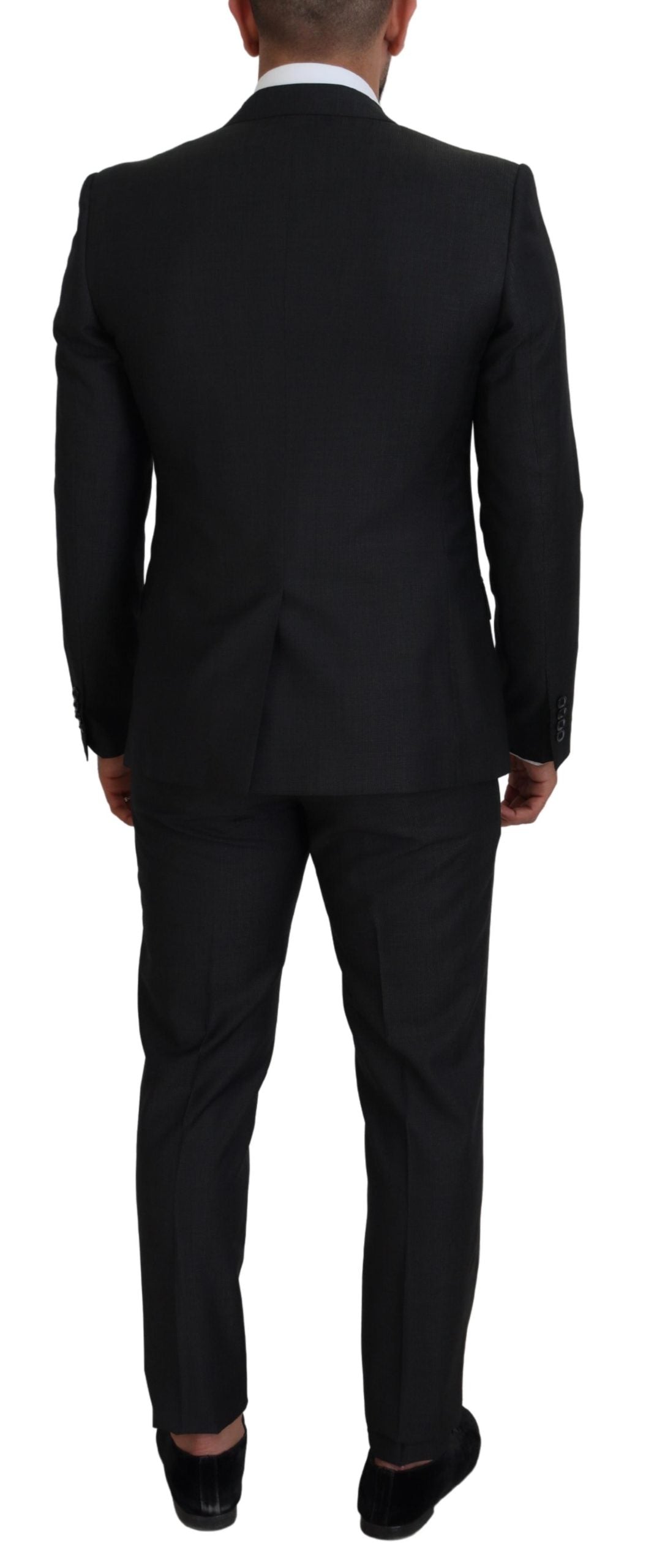 Dolce &amp; Gabbana Gray MARTINI 3 Piece Slim Fit Suit