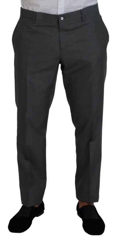 Dolce &amp; Gabbana Gray MARTINI 3 Piece Slim Fit Suit