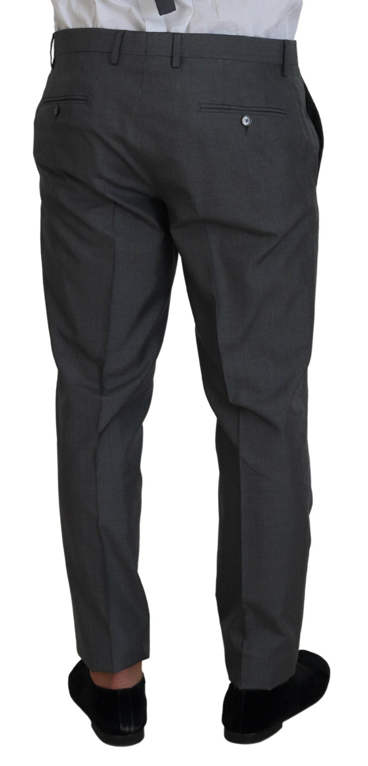 Dolce &amp; Gabbana Gray MARTINI 3 Piece Slim Fit Suit