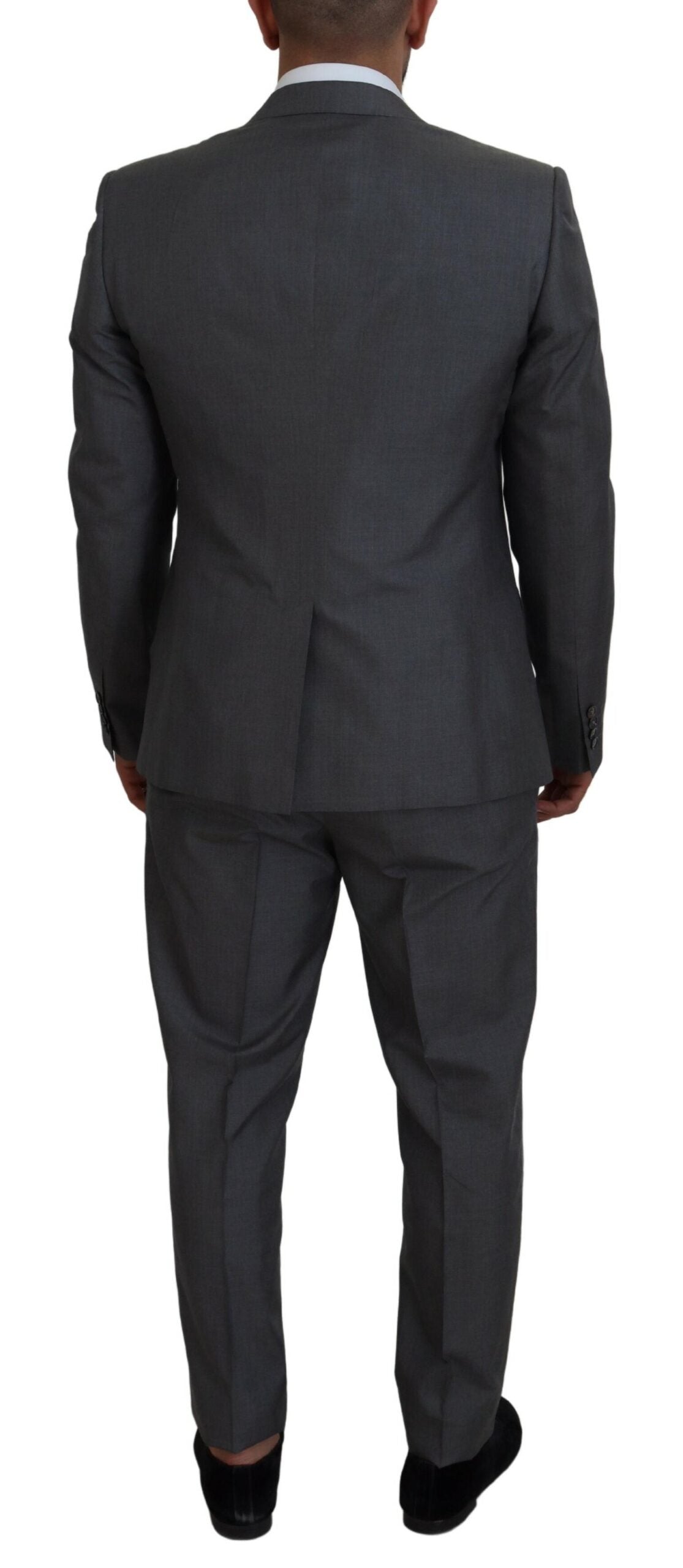 Dolce &amp; Gabbana Gray MARTINI 3 Piece Slim Fit Suit