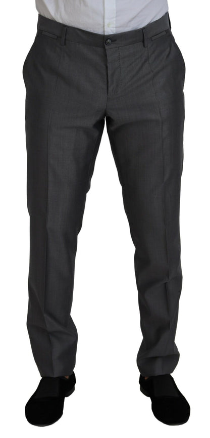 Dolce &amp; Gabbana Gray SICILIA 3 Piece Slim Fit Suit