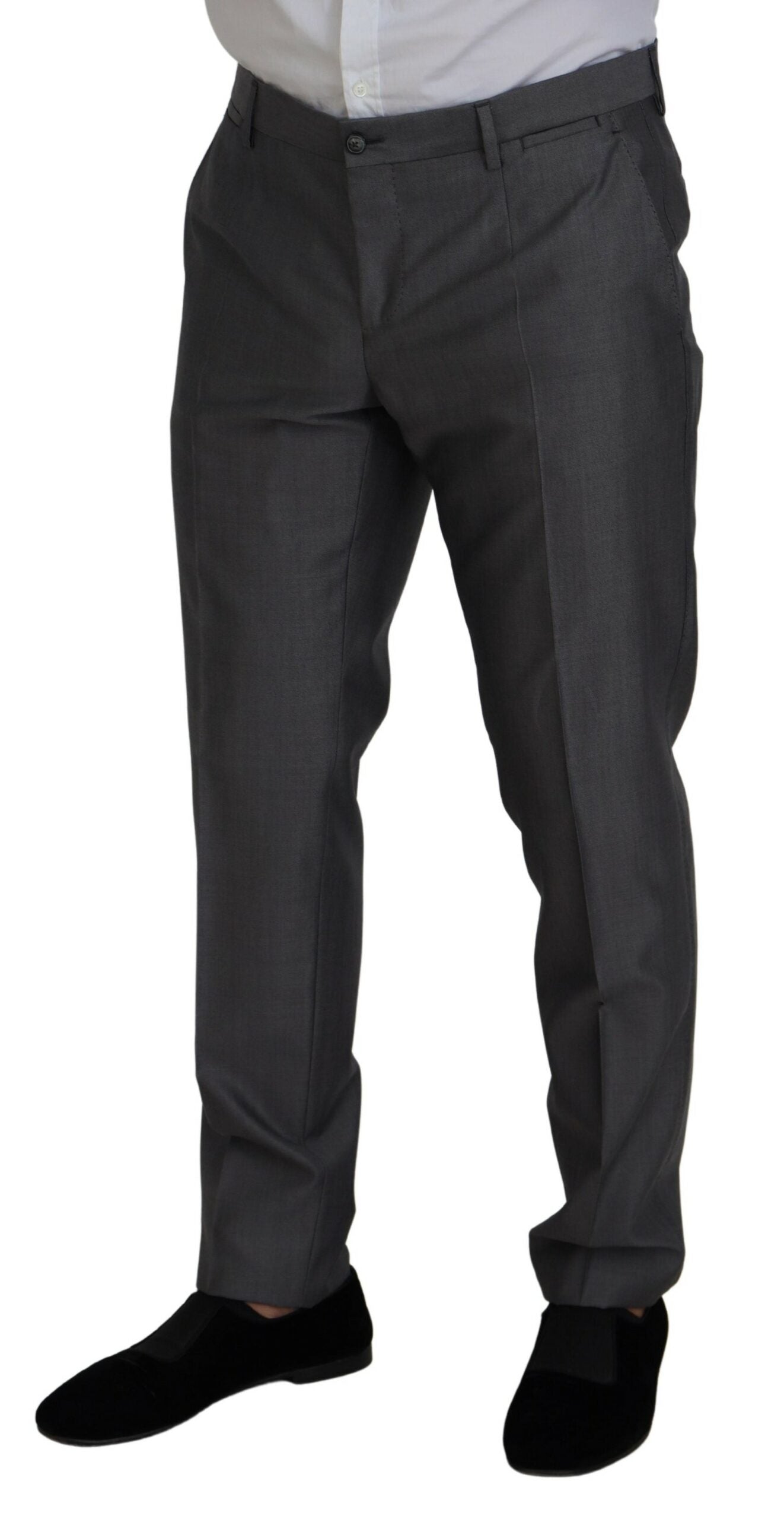 Dolce &amp; Gabbana Gray SICILIA 3 Piece Slim Fit Suit