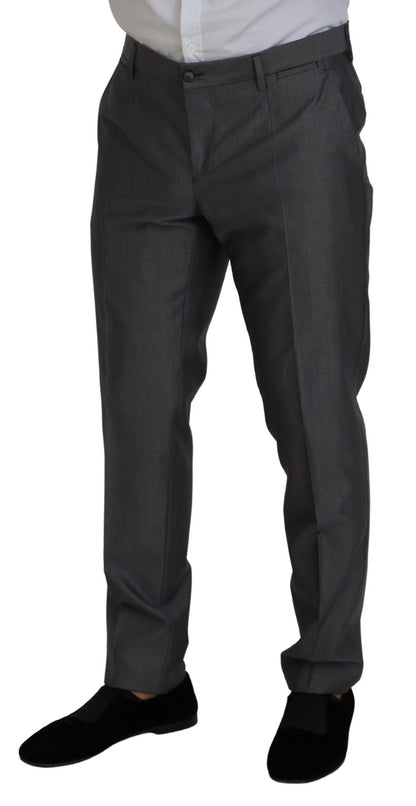 Dolce &amp; Gabbana Gray SICILIA 3 Piece Slim Fit Suit