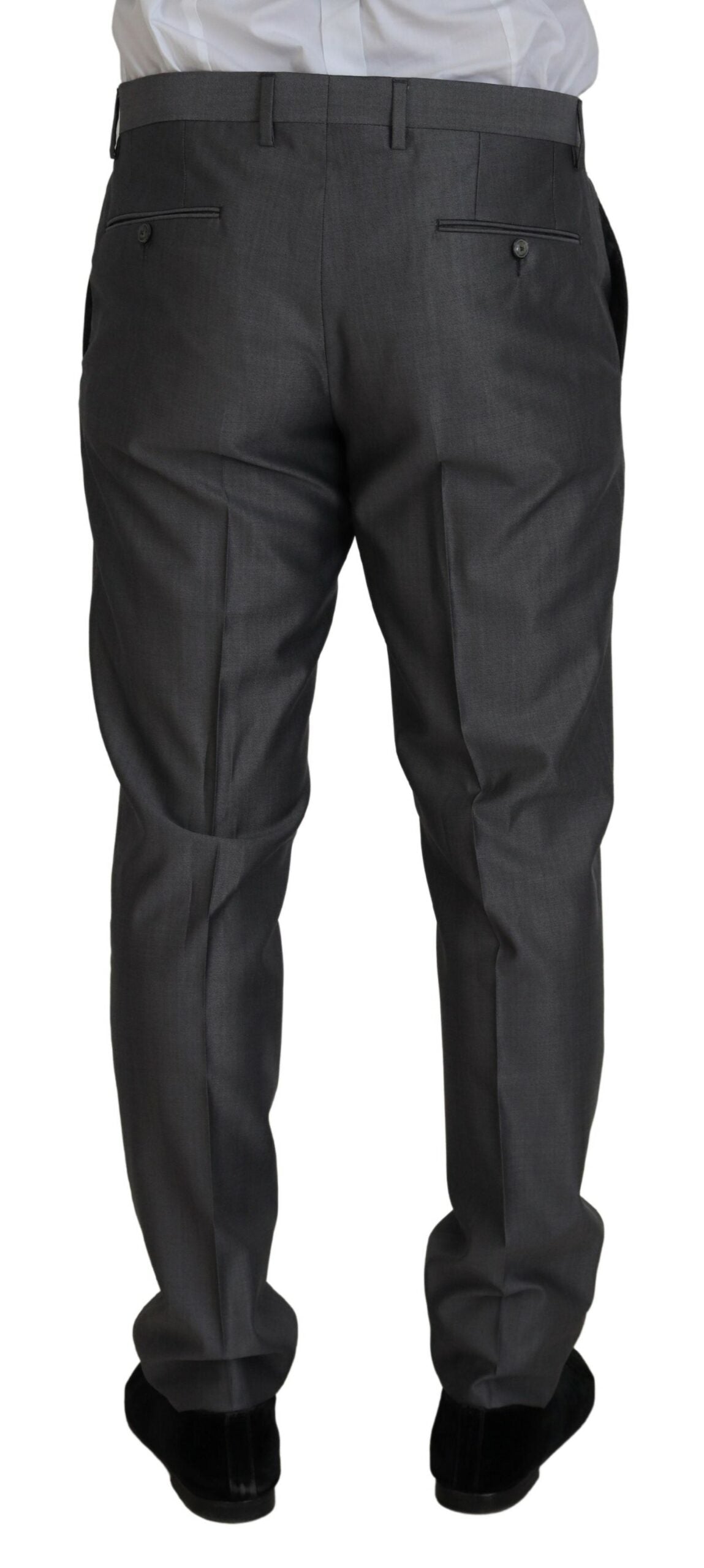 Dolce &amp; Gabbana Gray SICILIA 3 Piece Slim Fit Suit