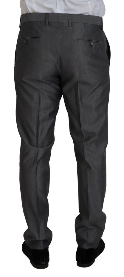 Dolce &amp; Gabbana Gray SICILIA 3 Piece Slim Fit Suit