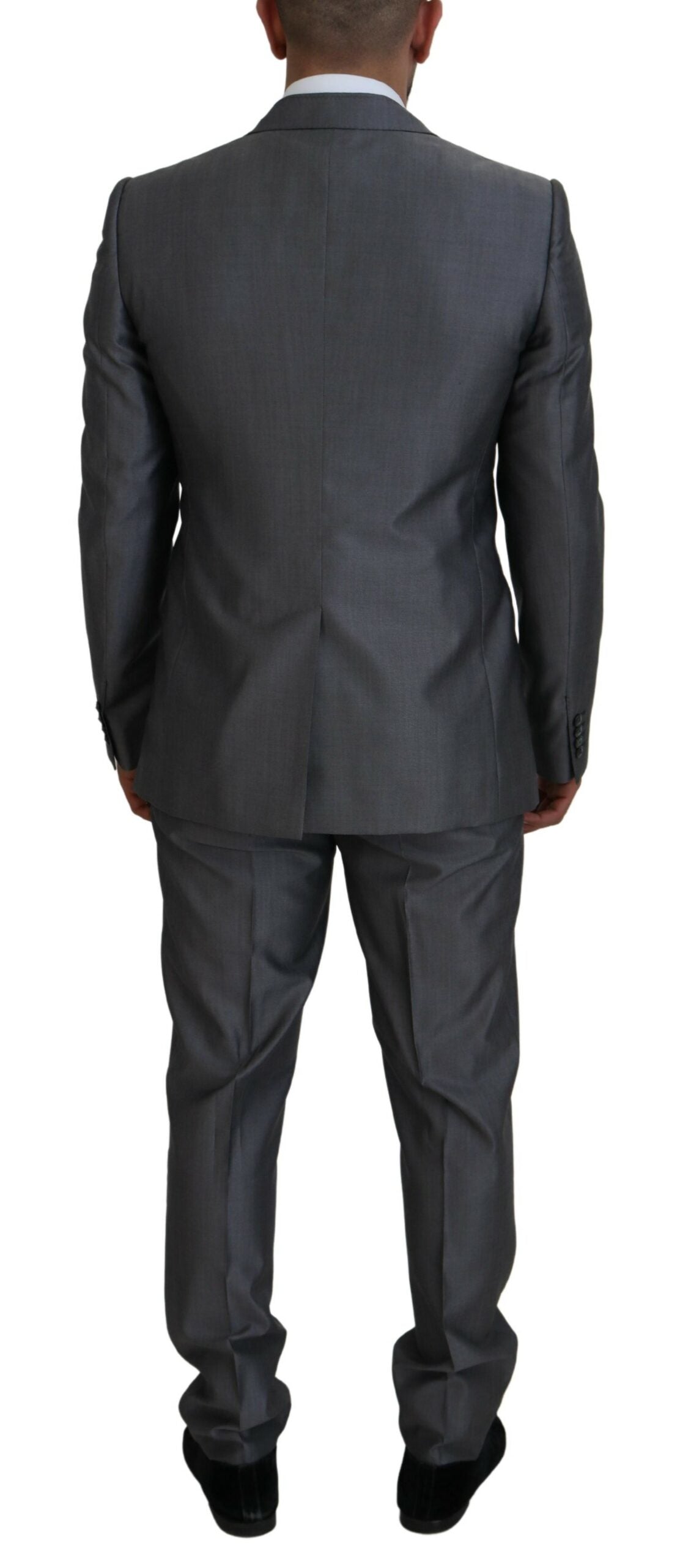 Dolce &amp; Gabbana Gray SICILIA 3 Piece Slim Fit Suit