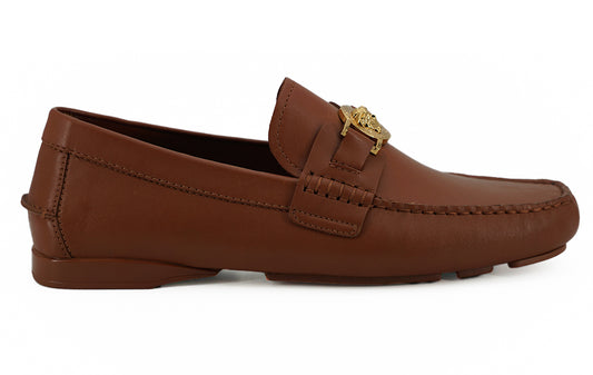Versace – Elegante Leder-Loafer mit Medusa-Prägung