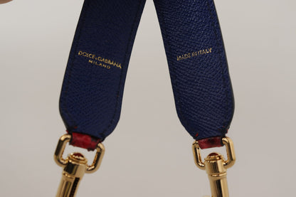 Dolce &amp; Gabbana Red Exotic Leather Crystals Shoulder Strap