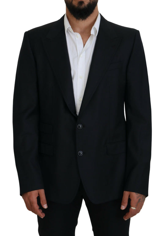 Dolce &amp; Gabbana – Formeller Sicilia-Blazer aus dunkelblauer Wolle