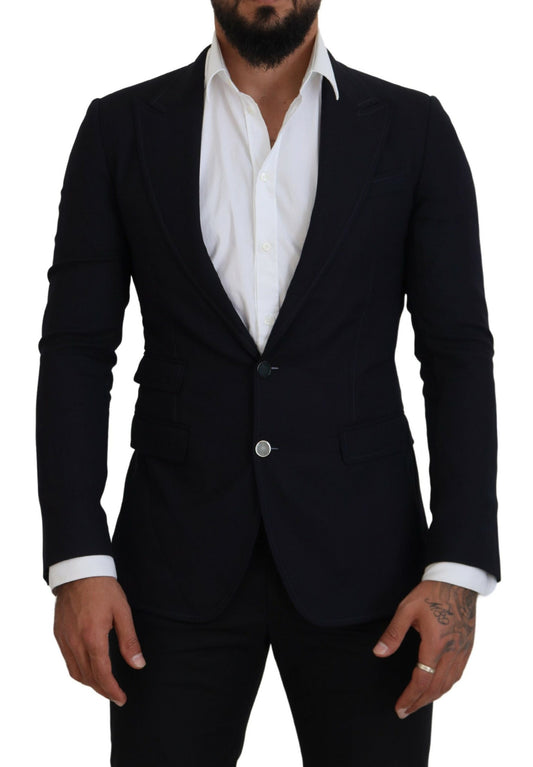 Dolce &amp; Gabbana – Formeller Taormina-Blazer aus schwarzer Wolle