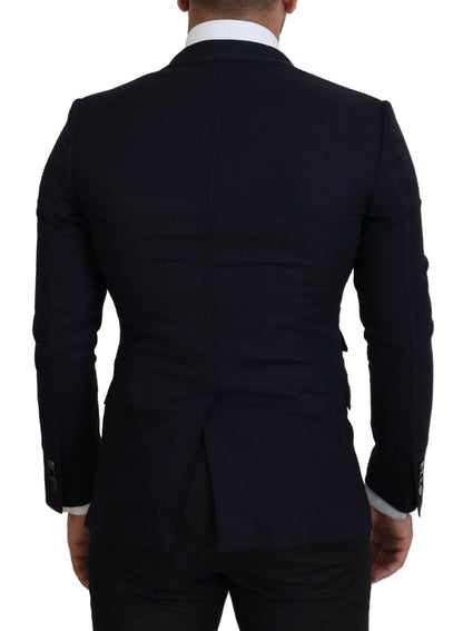 Dolce &amp; Gabbana – Formeller Taormina-Blazer aus schwarzer Wolle