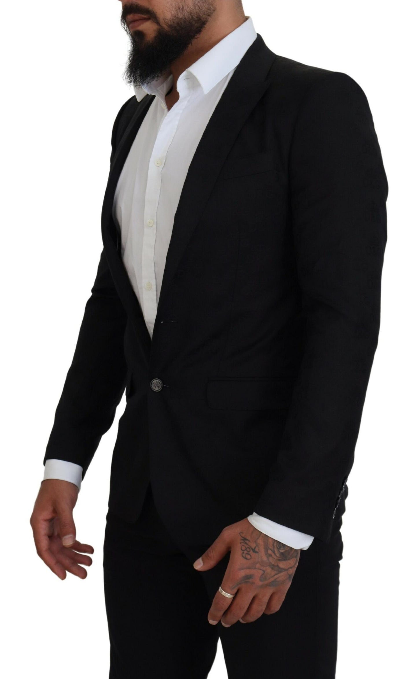 Dolce &amp; Gabbana – Schwarzer formeller Wollmantel „Martini“ – Blazer