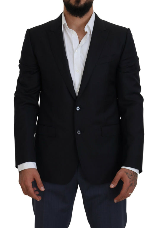 Dolce &amp; Gabbana Dunkelblauer Mantel, Jacke, Martini-Blazer