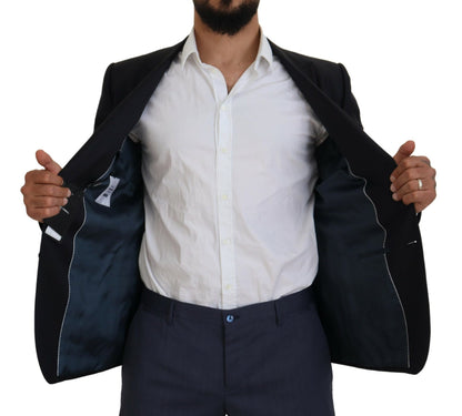 Dolce &amp; Gabbana Dunkelblauer Mantel, Jacke, Martini-Blazer